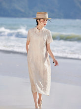 Load image into Gallery viewer, Elise Blooming Embroidery Dress