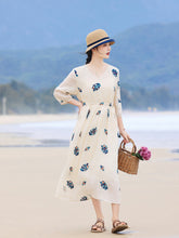 Load image into Gallery viewer, Vanessa Cute Embroidery Dress