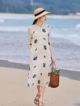 Load image into Gallery viewer, Vanessa Cute Embroidery Dress