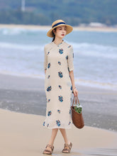 Load image into Gallery viewer, Vanessa Cute Embroidery Dress