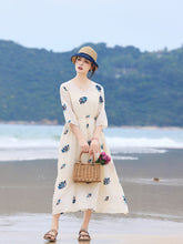 Load image into Gallery viewer, Vanessa Cute Embroidery Dress