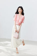Muatkan imej ke dalam penonton Galeri, Rita Pink Lace V-Neck Longevity Top