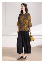 Load image into Gallery viewer, Azalea Floral Print Relaxed Rina Top