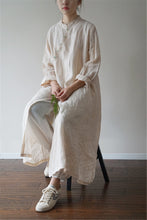 Load image into Gallery viewer, Linen Cheongsam Dress