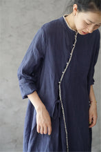 Load image into Gallery viewer, Linen Cheongsam Dress