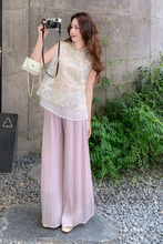 Load image into Gallery viewer, Wilhelmina 2-Piece Sequined Embroidered Vest Set Ensemble