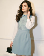 Load image into Gallery viewer, Houndstooth Splice Dress