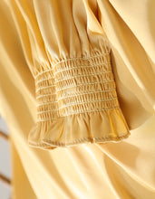 Load image into Gallery viewer, Yellow Satin Two-Piece