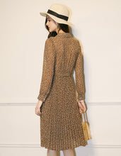 Load image into Gallery viewer, Brown Crimping Dress