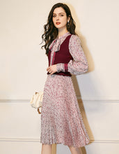 Load image into Gallery viewer, Knitting Printing Two-Piece