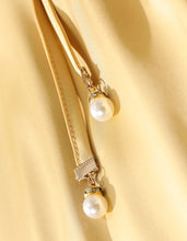 Load image into Gallery viewer, Yellow Satin Two-Piece