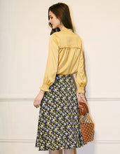 Load image into Gallery viewer, Yellow Satin Two-Piece