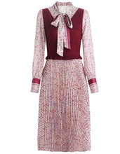 Load image into Gallery viewer, Knitting Printing Two-Piece