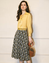 Load image into Gallery viewer, Yellow Satin Two-Piece