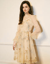 Load image into Gallery viewer, Apricot Embroider Dress