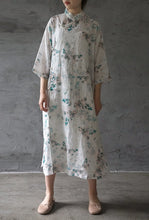 Load image into Gallery viewer, White Leafy Dress