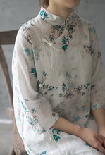 Load image into Gallery viewer, White Leafy Dress