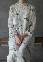 Load image into Gallery viewer, White Leafy Dress