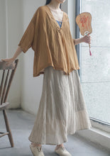 Load image into Gallery viewer, Distressed Versatile Twill Crinkle Skirt
