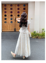 Load image into Gallery viewer, Vivienne 2-Piece Embroidered Frog-Buttons Cheongsam Set
