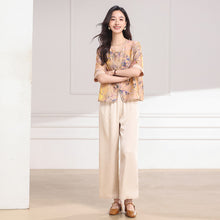 Muatkan imej ke dalam penonton Galeri, Larimar 2-Piece Light Purple Floral Shine Set

