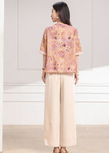Muatkan imej ke dalam penonton Galeri, Larimar 2-Piece Light Purple Floral Shine Set
