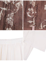 Load image into Gallery viewer, Adela 2-Piece Coffee Green Flower Regent Set
