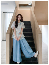 Load image into Gallery viewer, Brilliance 2-Piece Embroidered Floral Vina Set
