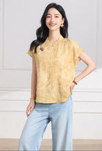 Load image into Gallery viewer, Melisande Peach Pink Jacquard Johanna Top
