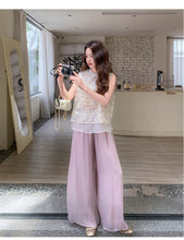 Load image into Gallery viewer, Wilhelmina 2-Piece Sequined Embroidered Vest Set Ensemble
