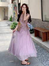 Load image into Gallery viewer, Equinox 2-Piece Purple Short-Sleeve Amethyst Set
