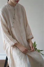 Load image into Gallery viewer, Linen Cheongsam Dress
