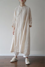 Load image into Gallery viewer, Linen Cheongsam Dress
