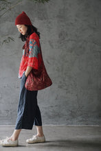 Load image into Gallery viewer, Red Sakura Print Zena Top
