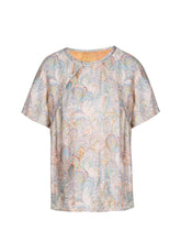 Load image into Gallery viewer, Kira Blue Purple Pattern Fabiana Top
