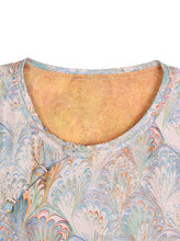 Load image into Gallery viewer, Kira Blue Purple Pattern Fabiana Top
