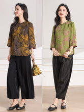 Load image into Gallery viewer, Azalea Floral Print Relaxed Rina Top

