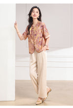 Muatkan imej ke dalam penonton Galeri, Larimar 2-Piece Light Purple Floral Shine Set
