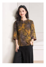 Load image into Gallery viewer, Azalea Floral Print Relaxed Rina Top
