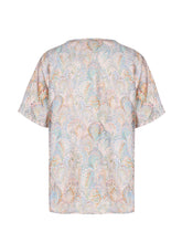 Load image into Gallery viewer, Kira Blue Purple Pattern Fabiana Top
