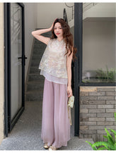 Load image into Gallery viewer, Wilhelmina 2-Piece Sequined Embroidered Vest Set Ensemble
