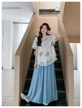 Load image into Gallery viewer, Brilliance 2-Piece Embroidered Floral Vina Set
