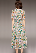 Load image into Gallery viewer, Jessica&#39;s Flowery Silk Dress
