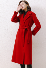 Load image into Gallery viewer, Penny&#39;s Red Wool Coat
