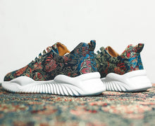 Load image into Gallery viewer, Floral Embroidery Brocade Traditional Chinese Style Sports Shoes Sneaker
