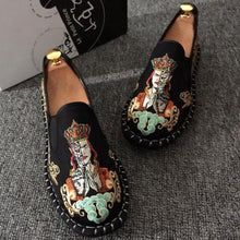 Load image into Gallery viewer, Tang Monk Embroidery Traditional Chinese Causal Shoes Loafers

