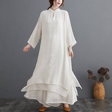 Load image into Gallery viewer, Signature Cotton Loose Hanfu Tea Gown Two-piece Traditional Chinese Costume

