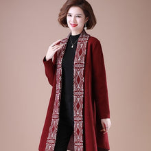 Load image into Gallery viewer, Open Front Elegant Women&#39;s Oriental Wool Knit Coat
