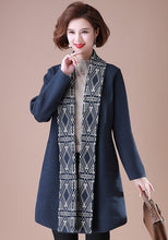 Load image into Gallery viewer, Open Front Elegant Women&#39;s Oriental Wool Knit Coat
