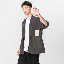Load image into Gallery viewer, Loose Men&#39;s Cardigan Kimono Shirt Samurai Costume
